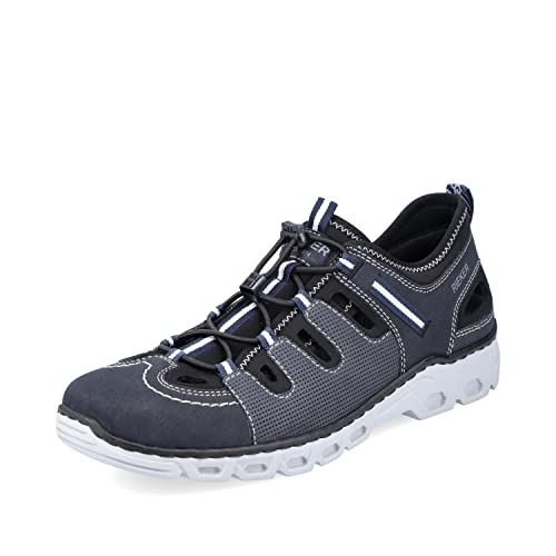 Rieker Herren Bequemschuhe 14507, Männer Schnürschuhe,lose Einlage,Halbschuhe,schnürschuhe,schnürer,bequem,Schnuerschuhe,blau (14),45 EU / 10.5 UK von Rieker