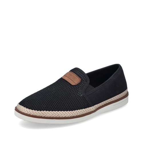 Rieker Herren Slipper B2366, Männer Slip On,Schlupfschuhe,schluepfschuhe,Loafer,Slip-ons,freitzeitschuhe,Mokassins,Slides,schwarz (00),41 EU / 7.5 UK von Rieker