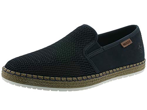 Rieker Herren Low-Top Sneaker B5265, Männer Halbschuhe,straßenschuhe,Strassenschuhe,Sportschuhe,Freizeitschuhe,Turnschuhe,blau (14),46 EU / 11 UK von Rieker