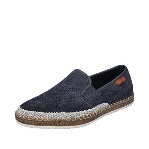 Rieker Herren Slipper B5266-14 blau Gr. 40 von Rieker