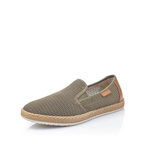 Rieker Herren Low-Top Sneaker B5276, Männer Halbschuhe,Laufschuhe,straßenschuhe,Strassenschuhe,Sportschuhe,Freizeitschuhe,grün (54),44 EU / 9.5 UK von Rieker