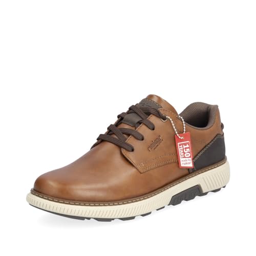 Rieker Herren Sneaker B3313, Männer Schnürschuhe, lose Einlage,straßenschuhe,Strassenschuhe,Schnuerung,lace-up Shoes,braun (24),44 EU / 9.5 UK von Rieker