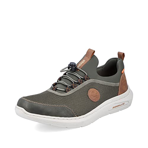 Rieker Herren Low-Top Sneaker B7261, Männer Halbschuhe,Freizeitschuhe,Turnschuhe,Laufschuhe,Freizeit,sportlich,Halbschuhe,grün (54),41 EU / 7.5 UK von Rieker