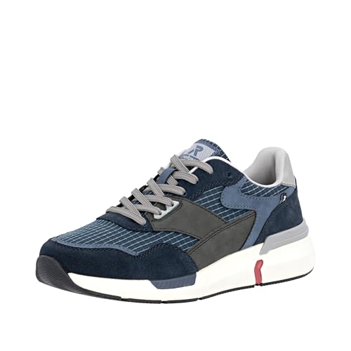 Rieker Herren U1402 Sneaker Low, Blau, 47 EU von Rieker
