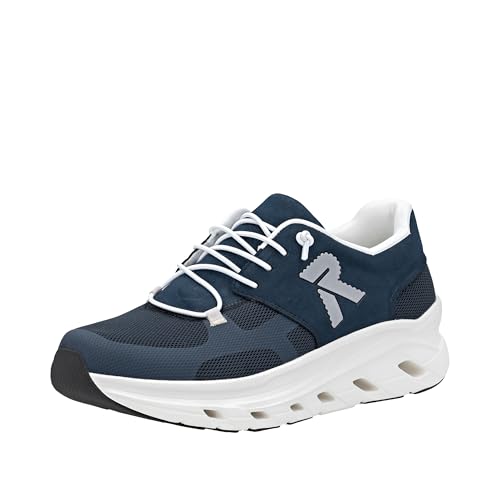 Rieker U3500-14 Schnürhalbschuh Textil & Synthetik Herren in blau - Gr. 42 von Rieker