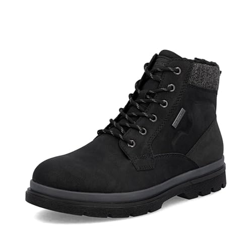 Rieker Herren Winterstiefel F7010, Männer Stiefel, lose Einlage, wasserabweisend, riekerTEX,Winterschuhe,uebergangsschuhe,schwarz (00),43 EU / 9 UK von Rieker