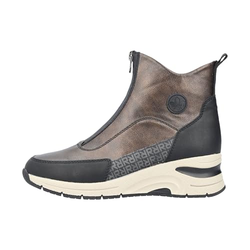 Rieker Kasanga Sneaker aus Leder, Braun Combi, 38 EU von Rieker