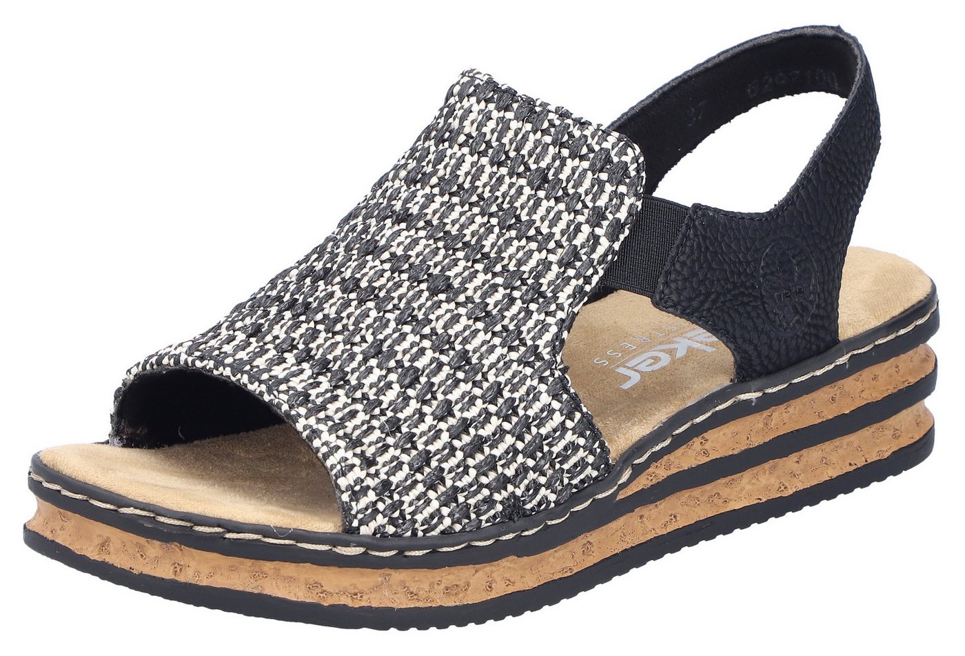 Rieker Keilsandalette Sommerschuh, Strandschuh, Sandale in Flechtoptik Rieker Keilsandalette Sommerschuh, Strandschuh, Sandale in Flechtoptik von Rieker