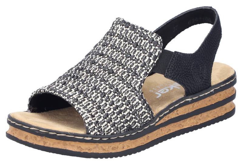 Rieker Keilsandalette Sommerschuh, Strandschuh, Sandale in Flechtoptik Rieker Keilsandalette Sommerschuh, Strandschuh, Sandale in Flechtoptik von Rieker