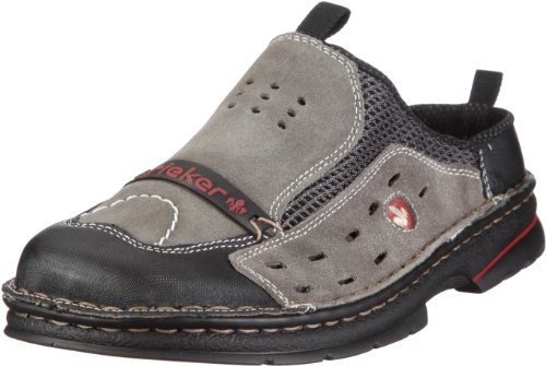 Rieker Kinder K5596-42, Unisex - Kinder, Clogs & Pantoletten, Schwarz (nero/dust/grigio 42), EU 32 von Rieker