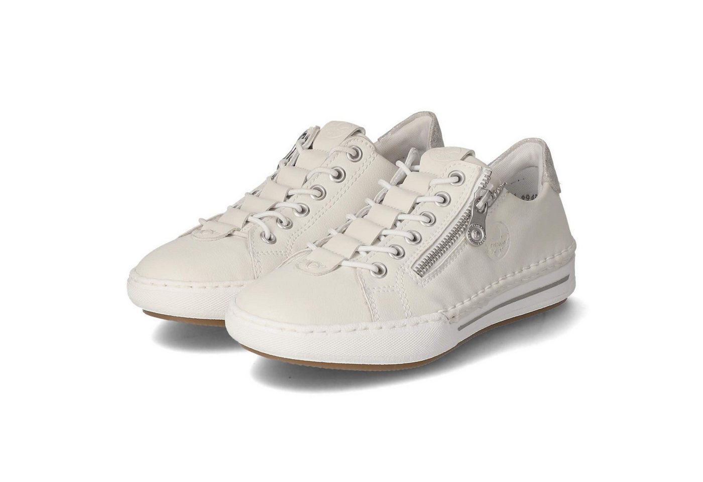 Rieker Rieker L7250-80 Damen Textil & Synthetik weiss Slipper von Rieker