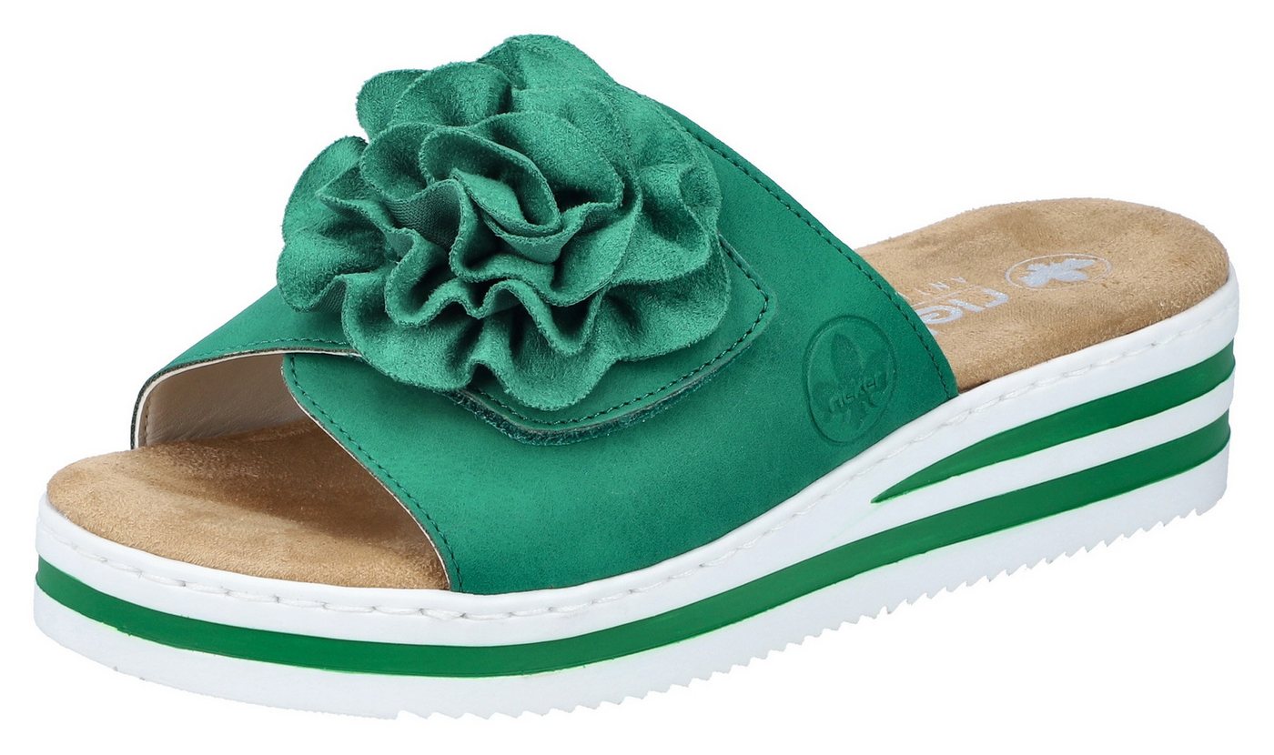 Rieker Pantolette, Sommerschuh, Poolslide, Strandschuh, Keilabsatz, mit Klettverschluss Rieker Pantolette, Sommerschuh, Poolslide, Strandschuh, Keilabsatz, mit Klettverschluss von Rieker