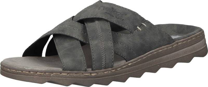 Rieker Pantoletten Pantolette aus strapazierfähigem Synthetik von Rieker