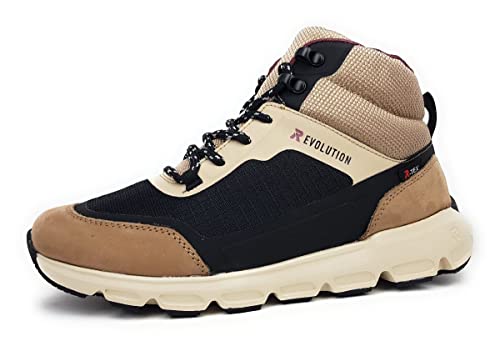 Rieker Damenschuhe Stiefeletten Schnürer Beige Freizeit, Schuhgröße:40 EU von Rieker