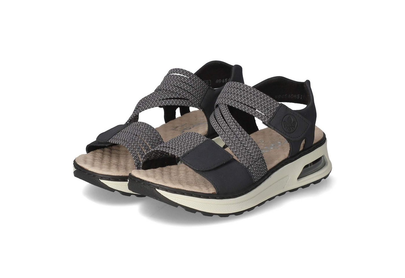 Rieker Rieker 65671-14 Damen Textil & Synthetik blau Sandalette von Rieker