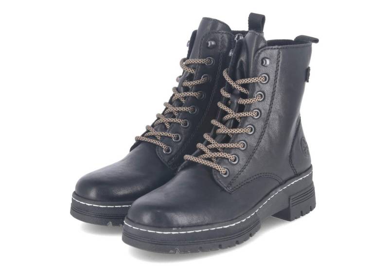 Rieker Rieker 73850-00 Damen Synthetik schwarz Schnürstiefel von Rieker
