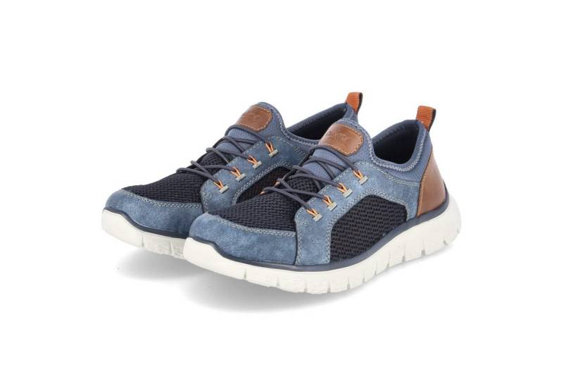 Rieker Rieker B6660-14 Herren Textil & Synthetik blau Slipper von Rieker