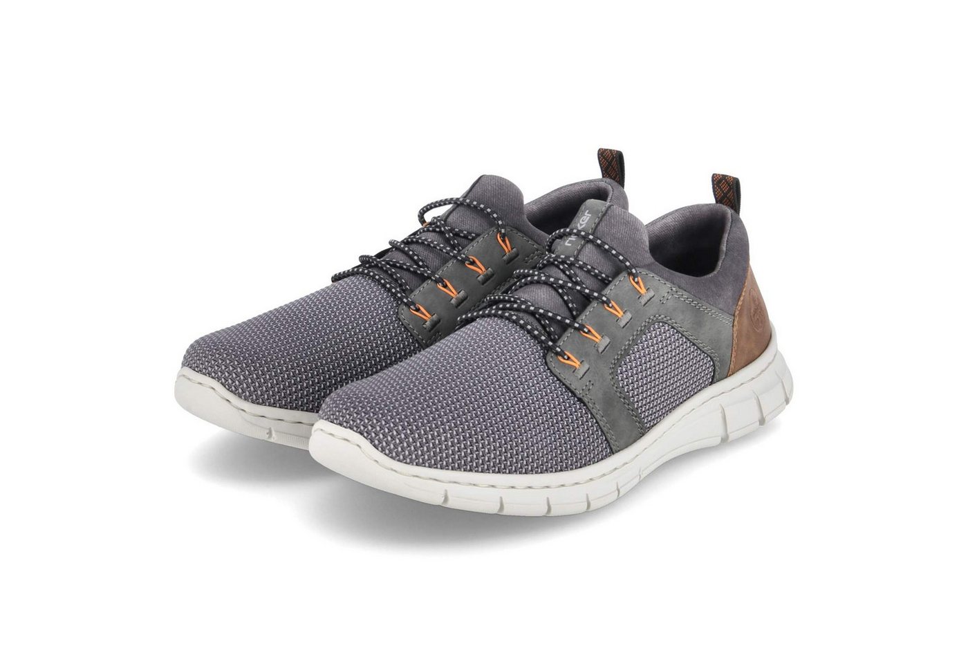 Rieker Rieker B7796-42 Herren Textil & Synthetik grau Slipper von Rieker