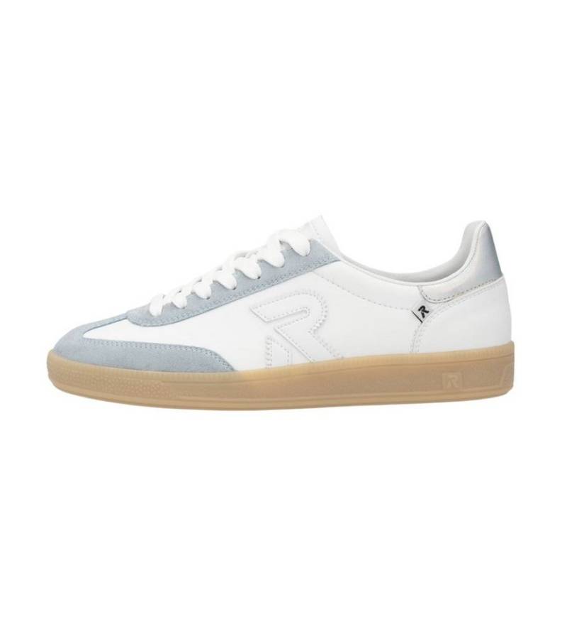 Rieker San Diego (Glattleder) weiss/hellgrau Damen Sneaker von Rieker