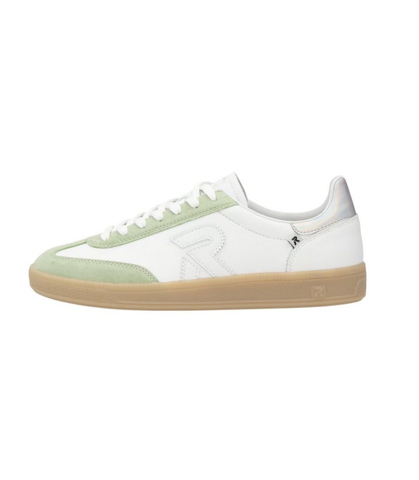 Rieker San Diego (Glattleder) weiss/mint Damen Sneaker von Rieker