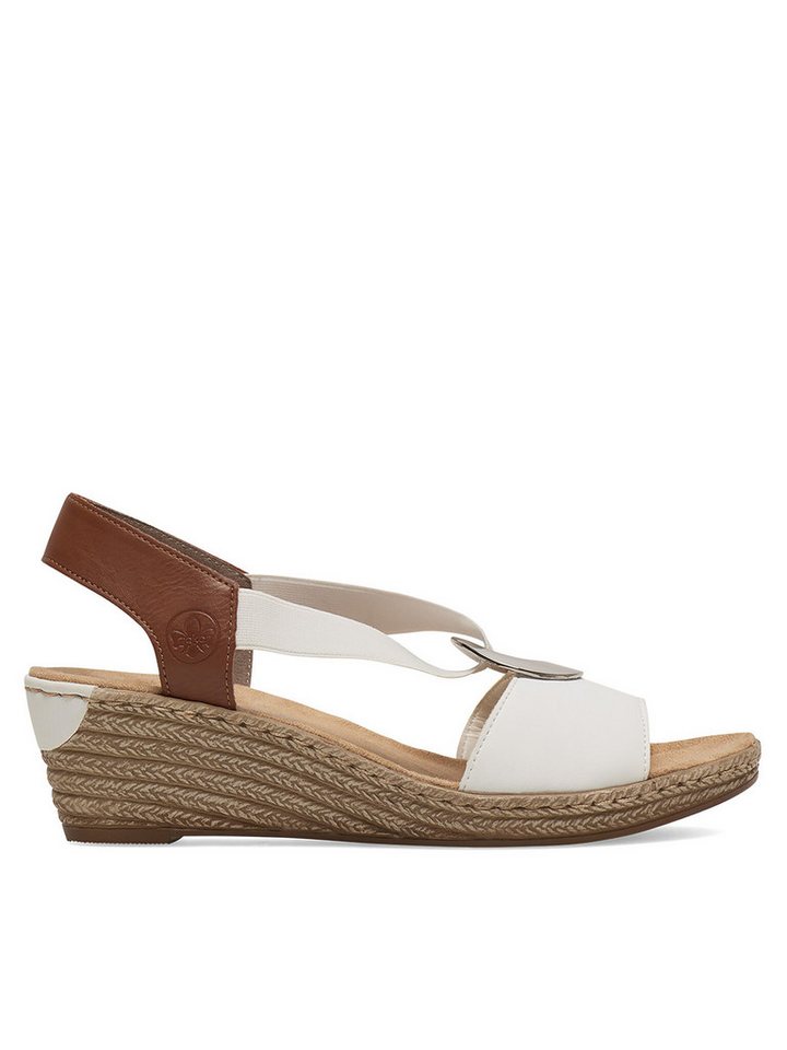 Rieker Rieker Sandalen Damen 624H6-81 Weiß Sandale von Rieker