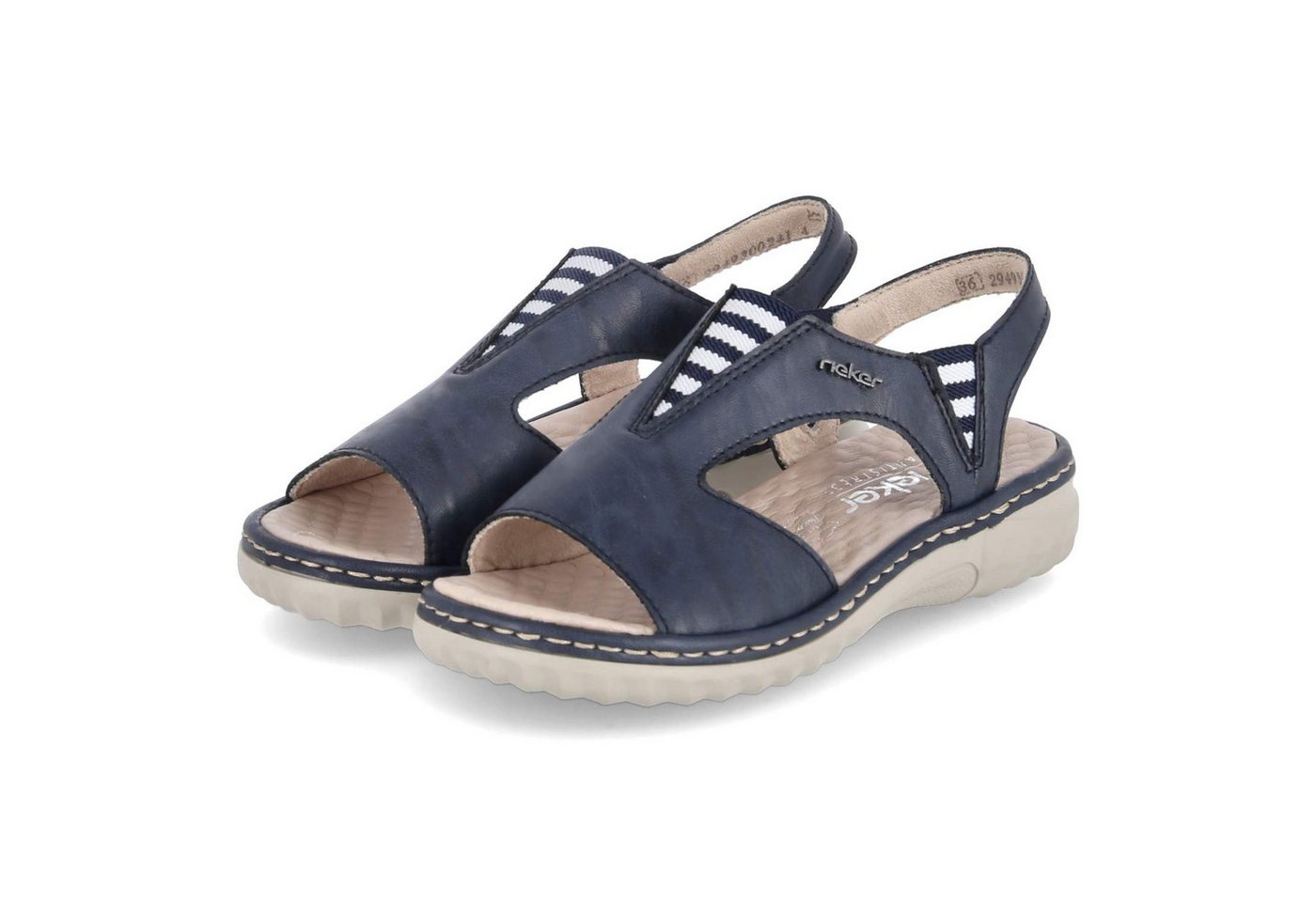 Rieker Rieker 60466-15 Damen Synthetik blau Sandalette von Rieker
