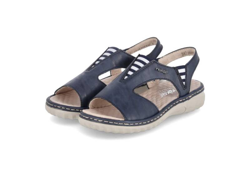 Rieker Rieker 60466-15 Damen Synthetik blau Sandalette von Rieker