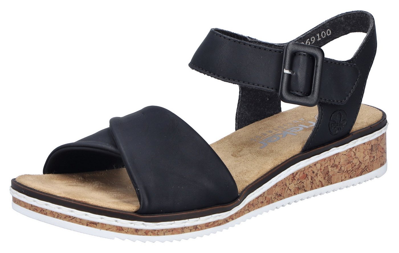 Rieker Sandalette, Keilsandale, Sommerschuh, Urlaubsschuh mit Klettriemchen Rieker Sandalette, Keilsandale, Sommerschuh, Urlaubsschuh mit Klettriemchen von Rieker
