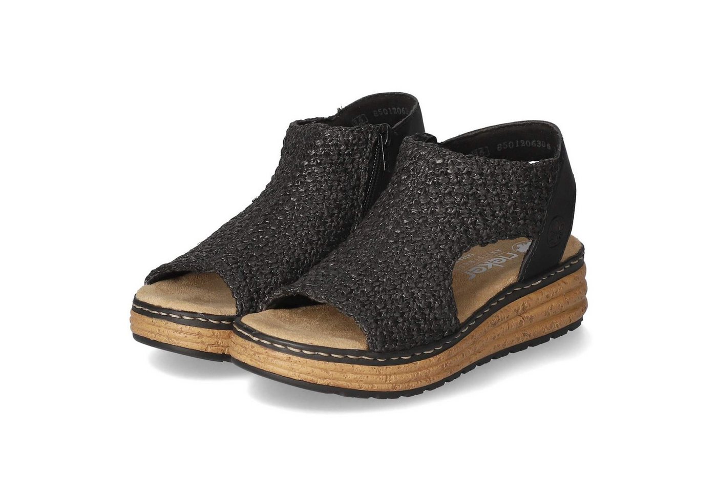 Rieker Rieker 62783-00 Damen Synthetik schwarz Sandalette von Rieker