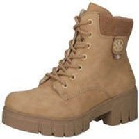 Rieker Schnür Boots Damen beige von Rieker