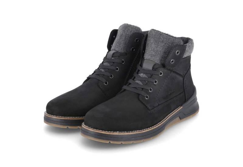 Rieker Rieker 32334-00 Herren Leder und Synthetik schwarz Schnürstiefel von Rieker