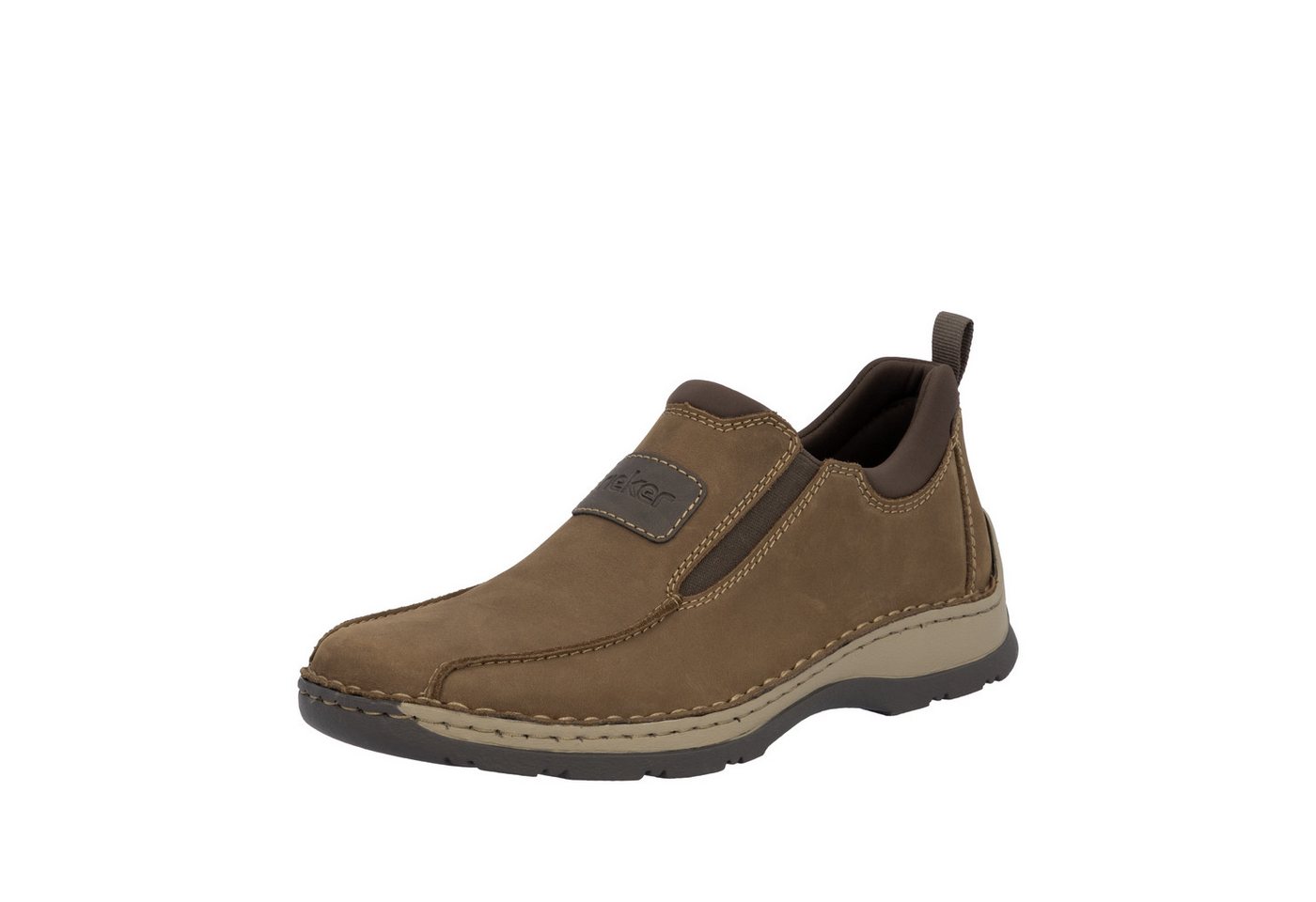 Rieker Slip-On Sneaker Slipper, Schlupfschuh, Halbschuh, Freizeitschuh mit Stretcheinsätze von Rieker