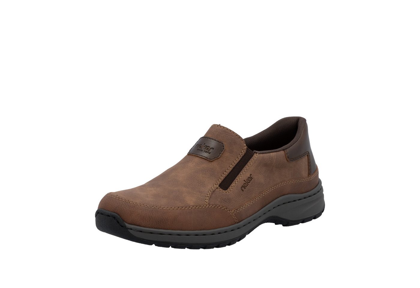 Rieker Slipper Schlupfschuh, Halbschuh, Slip-on Sneaker mit Stretcheinsätze von Rieker