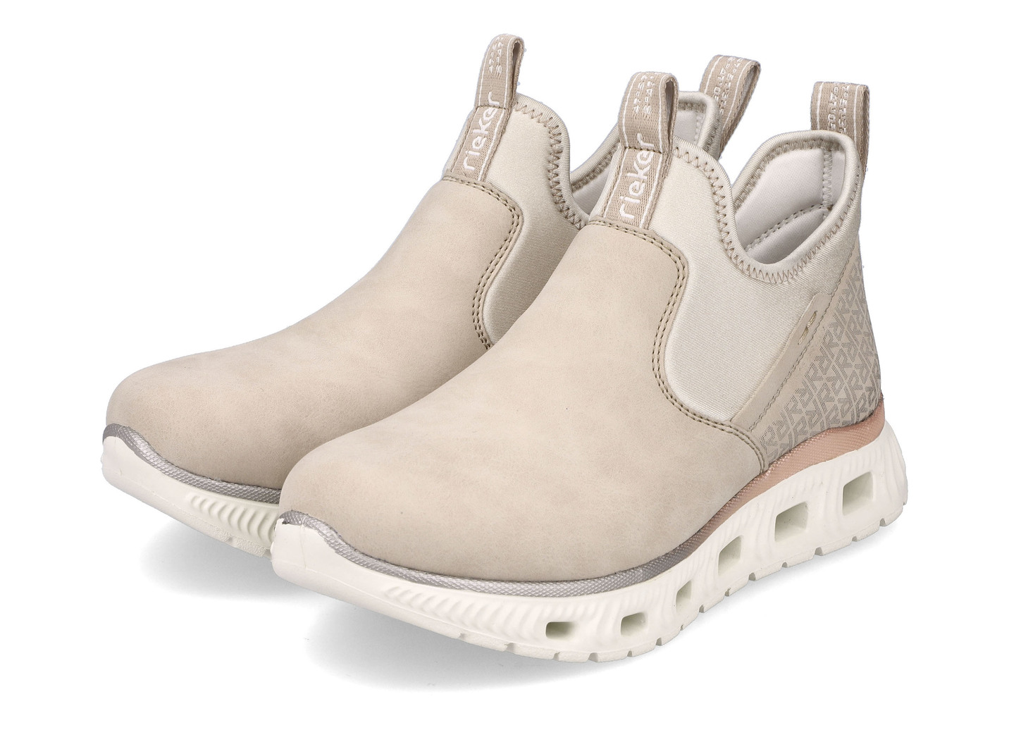 Rieker Slipper mit schimmernden Akzenten, Beige-Ecru, Größe 38 von Rieker