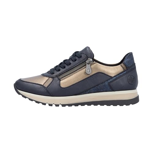 Rieker Sneaker, niedrig, Leder, Eagle, blau, 40 EU von Rieker