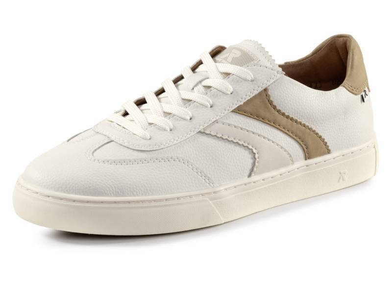 Rieker Sneaker aus weichem Nappaleder, Weiss-Camel, Größe 43 von Rieker