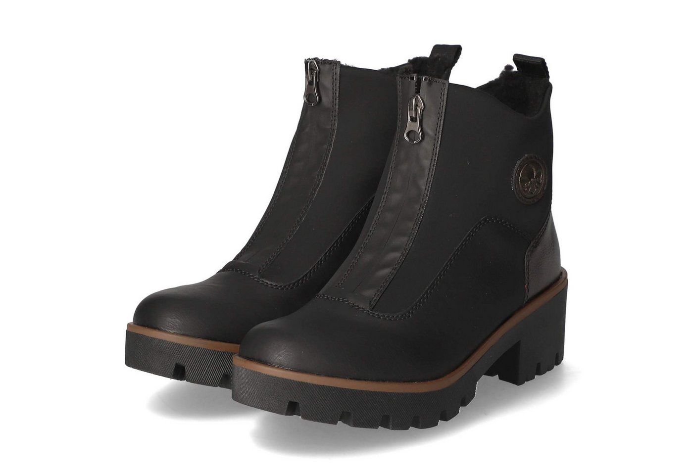 Rieker Rieker 79281-00 Damen Textil & Synthetik schwarz Winterstiefel von Rieker