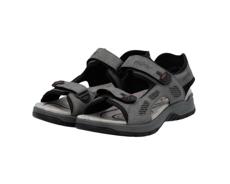 Rieker Trekkingsandale 26955 grau Herren Sandale von Rieker