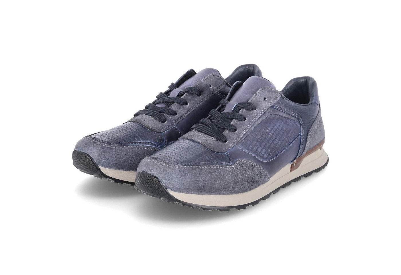 Rieker Rieker U0311-15 Herren Glattleder blau Schnürschuh von Rieker