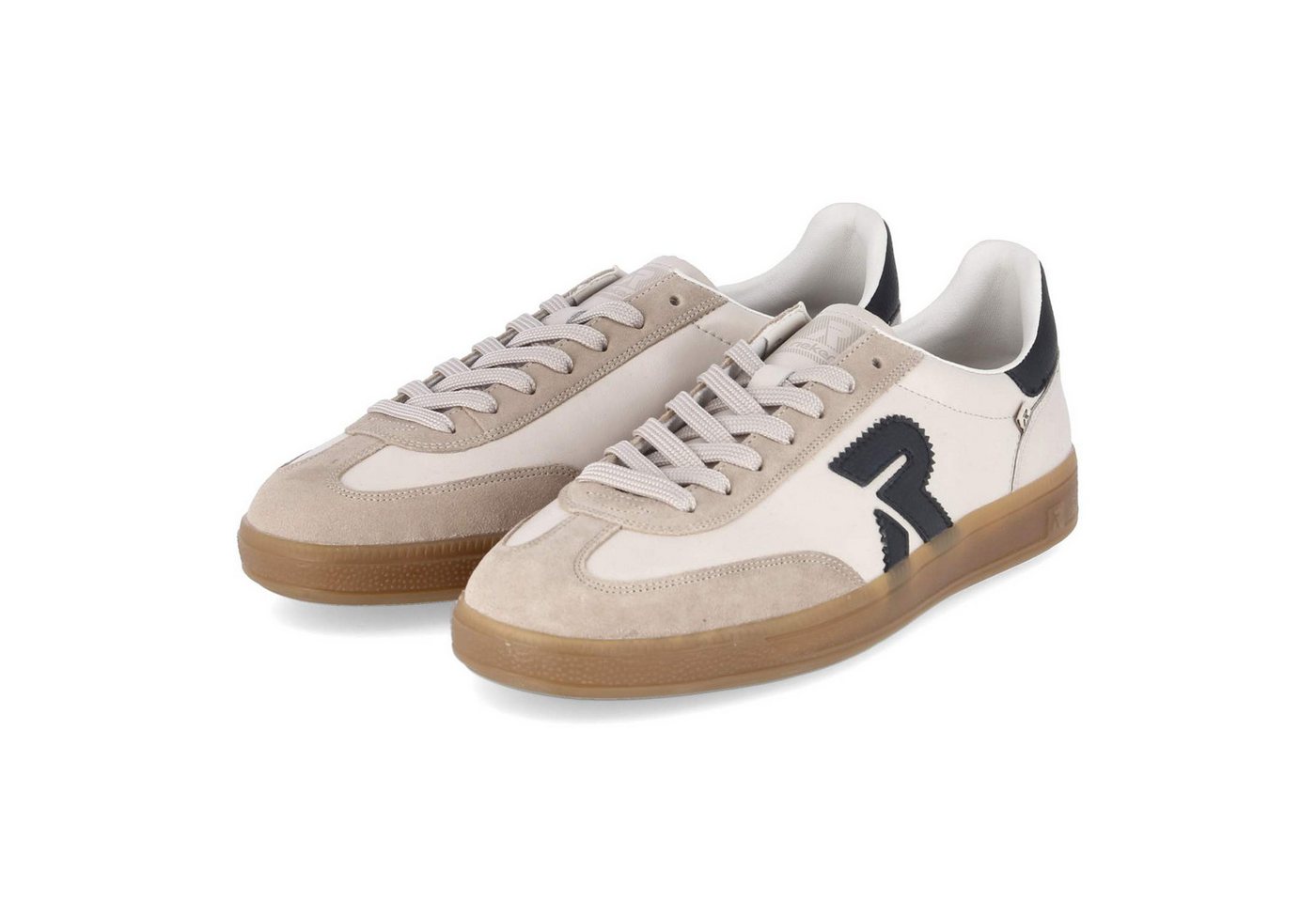 Rieker Rieker U2200-60 Herren Leder beige Schnürschuh von Rieker