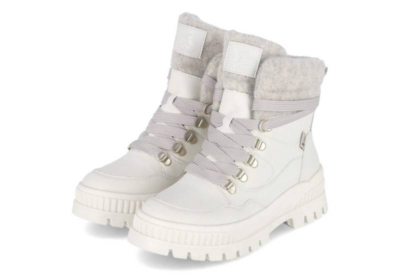 Rieker Rieker W2171-81 Damen Leder & Textil weiss Winterstiefel von Rieker