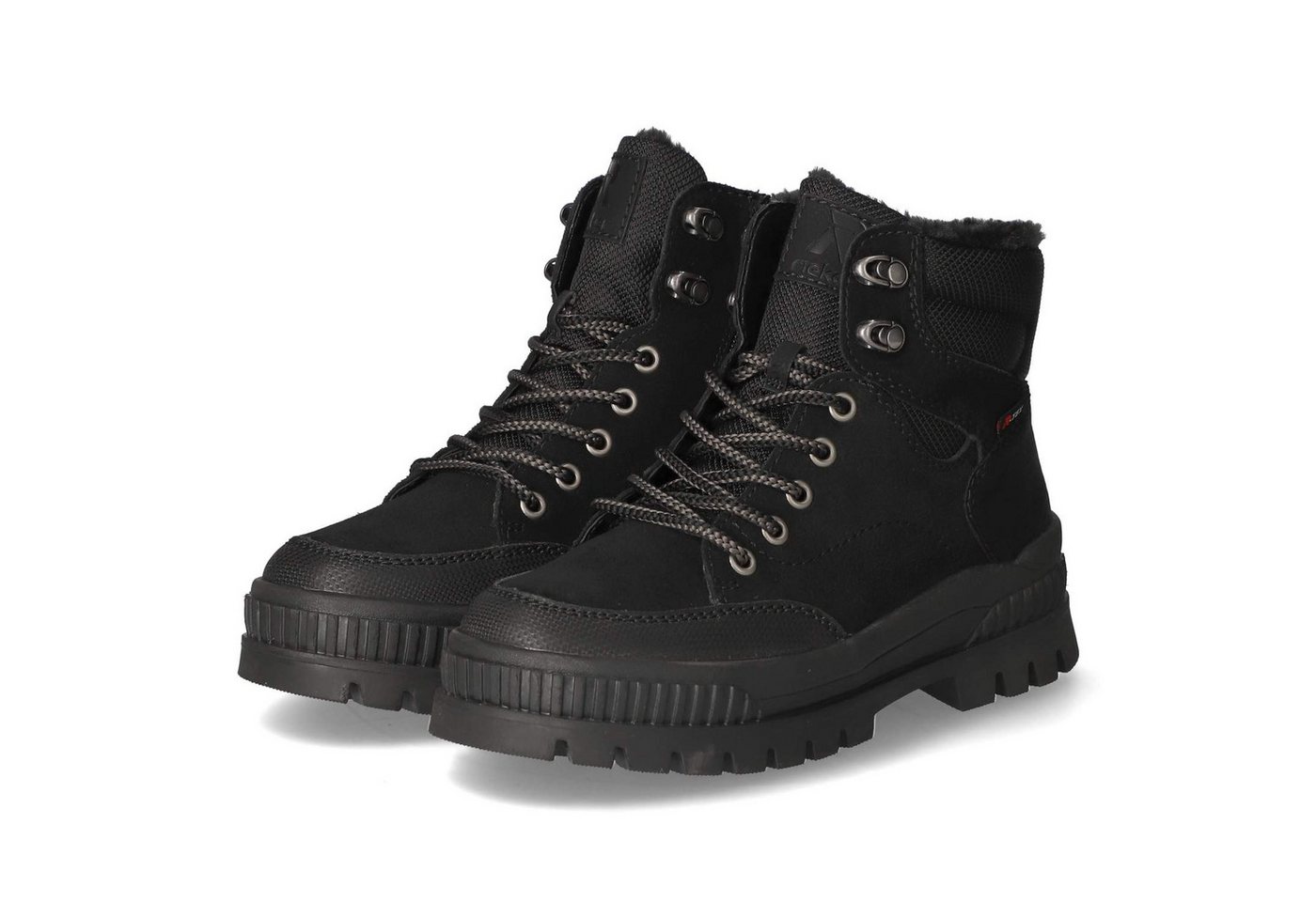 Rieker Rieker W2176-00 Damen Leder und Synthetik schwarz Winterstiefel von Rieker