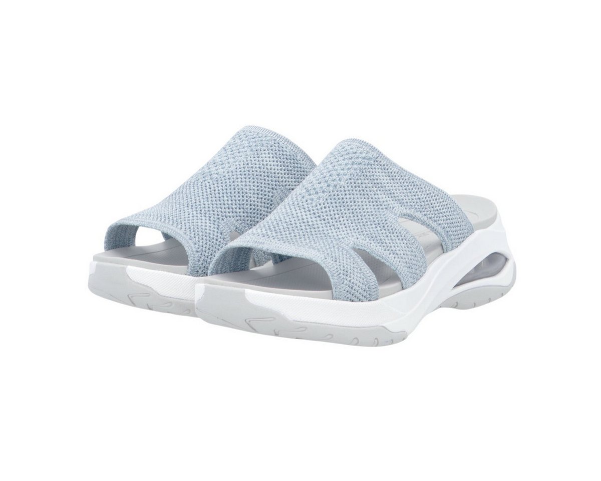 Rieker W3150 blau/weiss Damen Sandale von Rieker