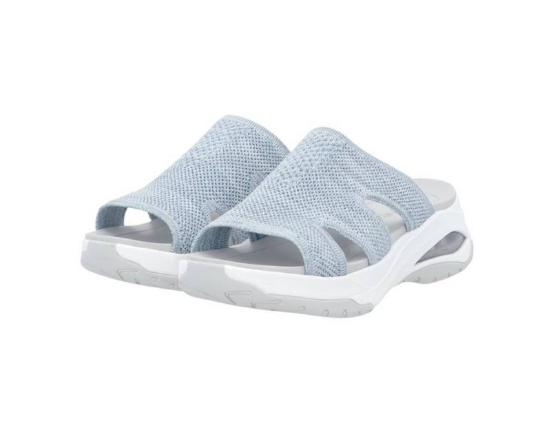 Rieker W3150 blau/weiss Damen Sandale von Rieker