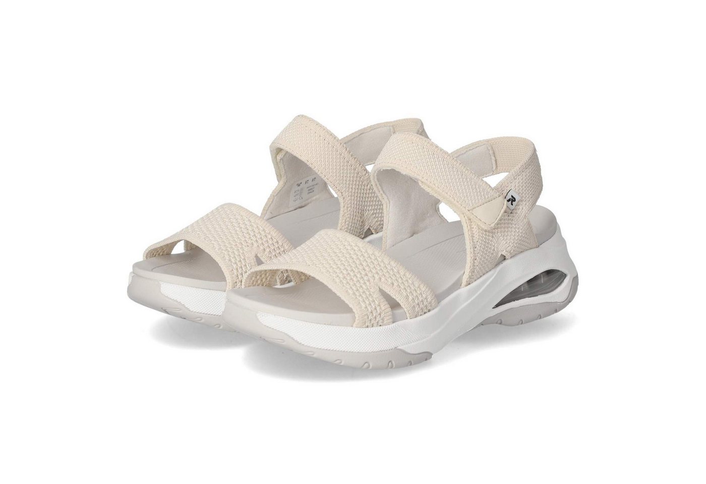 Rieker Rieker W3152-60 Damen Textil beige Sandalette von Rieker