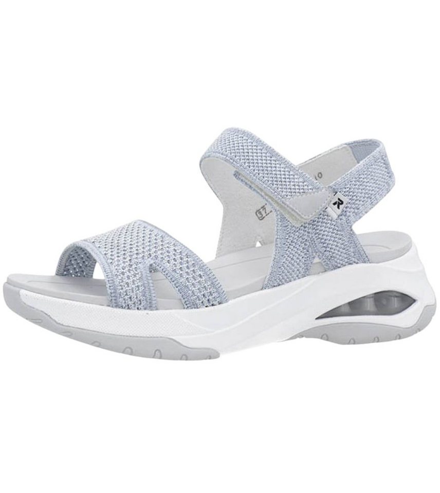 Rieker W3152 blau/weiss Damen Sandale von Rieker