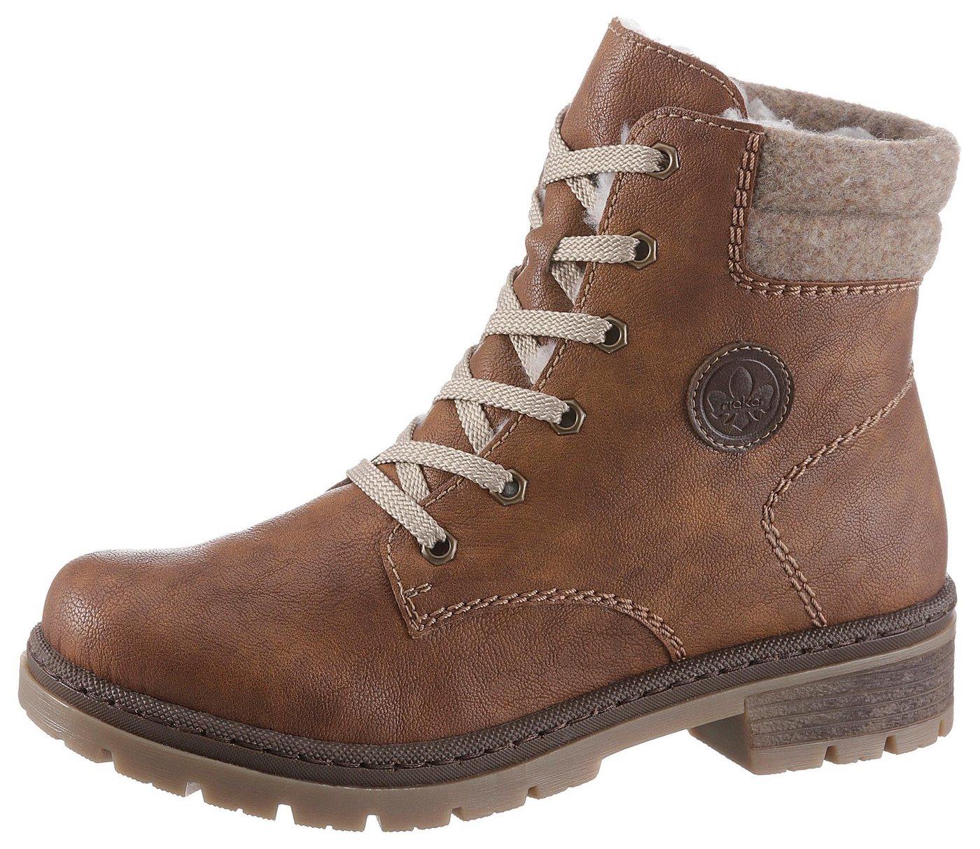 Rieker Winterboots, Winterstiefelette, Blockabsatz, in trendiger Used-Optik Rieker Winterboots, Winterstiefelette, Blockabsatz, in trendiger Used-Optik von Rieker