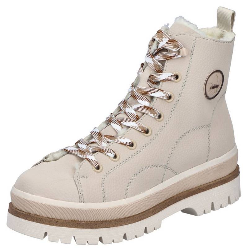 Rieker Winterstiefelette Plateauboots, Schnürboots, Profilsohle, mit Warmfutter von Rieker