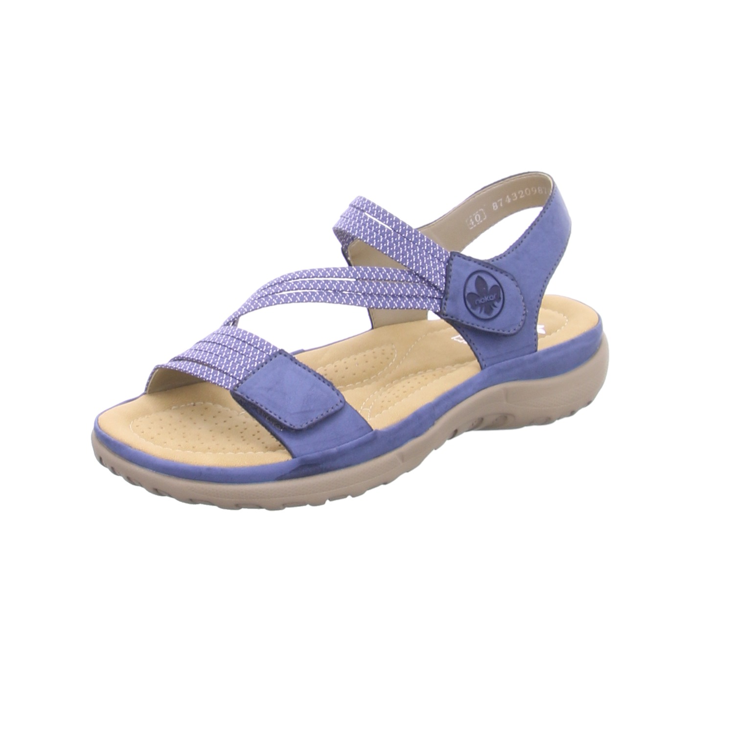 female Klassische Sandalen blau 38 von Rieker