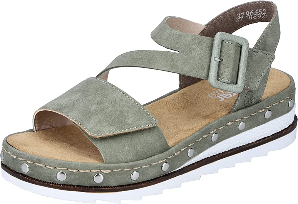 female Klassische Sandalen khaki FSK Damen Sandalen 38 von Rieker